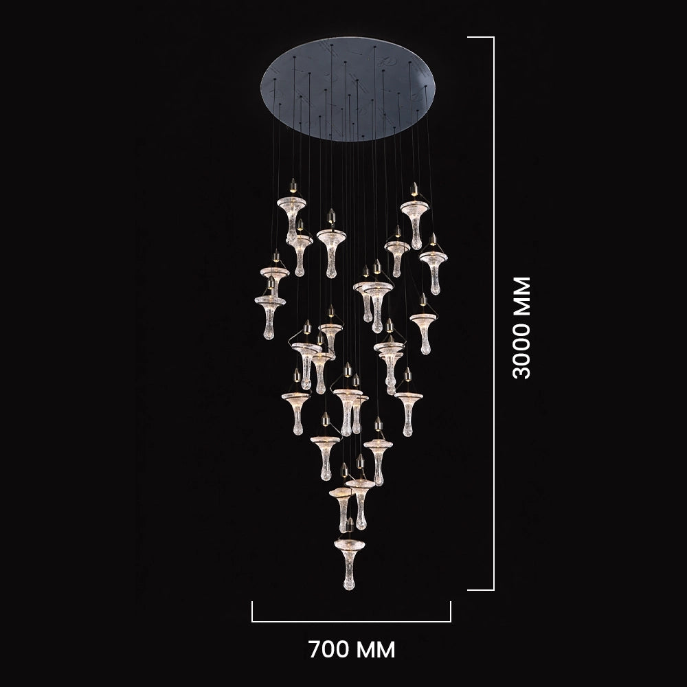 Aurora Cascade Crystal Pendant Chandelier