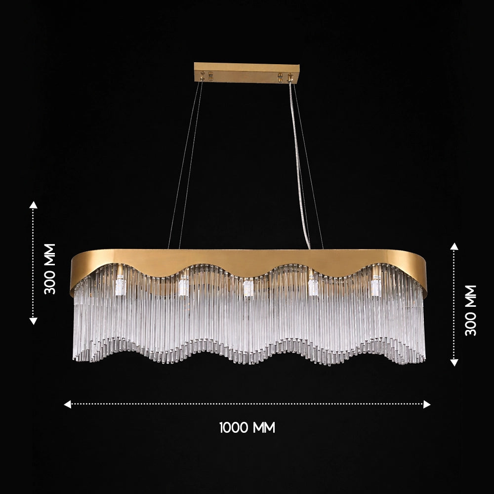 Mermaid's Fringe Tide Bar Chandelier