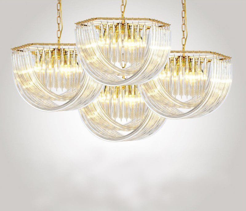 Fall from Heaven Glass Chandelier