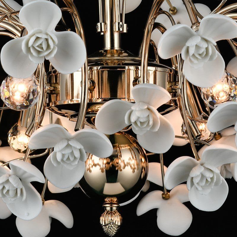 Vanilla Whisper Ceramic Chandelier