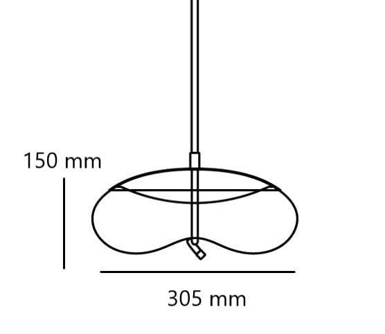 Aurorae Smoked Cluster-5 LED Glass Chandelier
