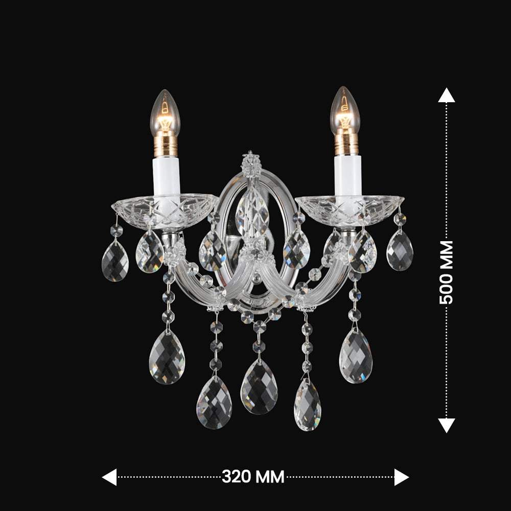 Silvara Eclat Crystal Wall Sconce
