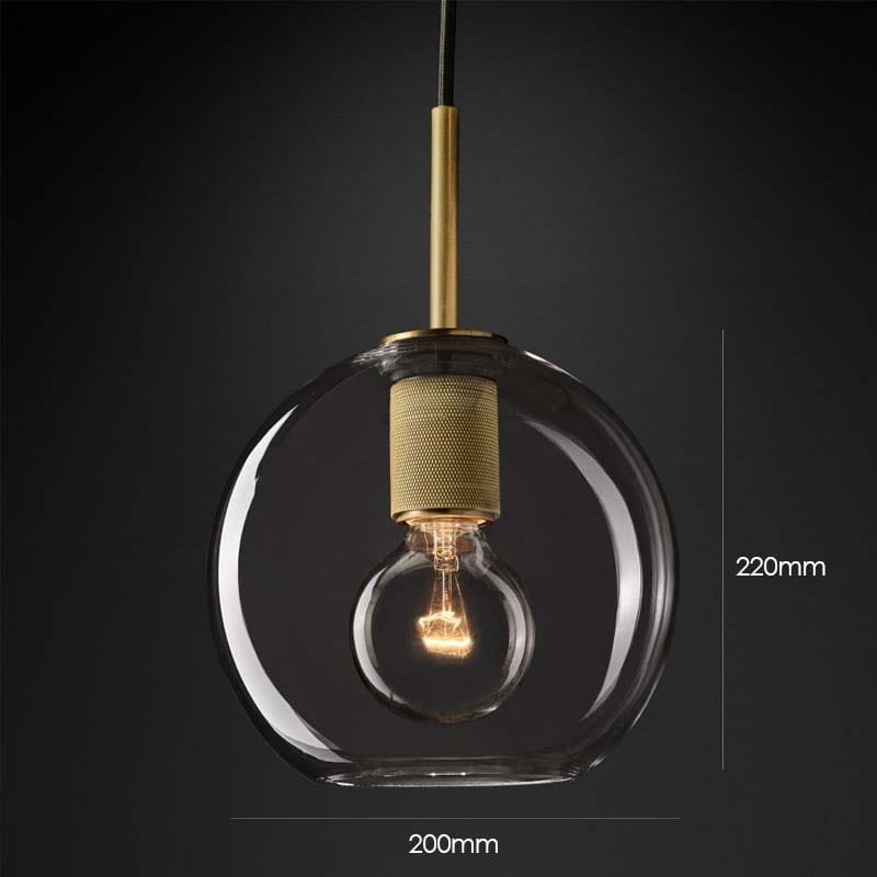 Soloman Glass Round Pendant Lamp