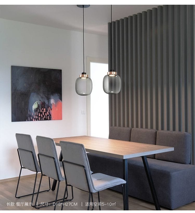 Gratai Oval LED (Glass) Pendant Lamp