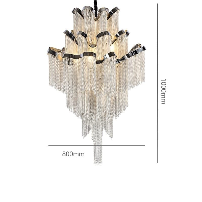 CelestiChic Silver Chandelier