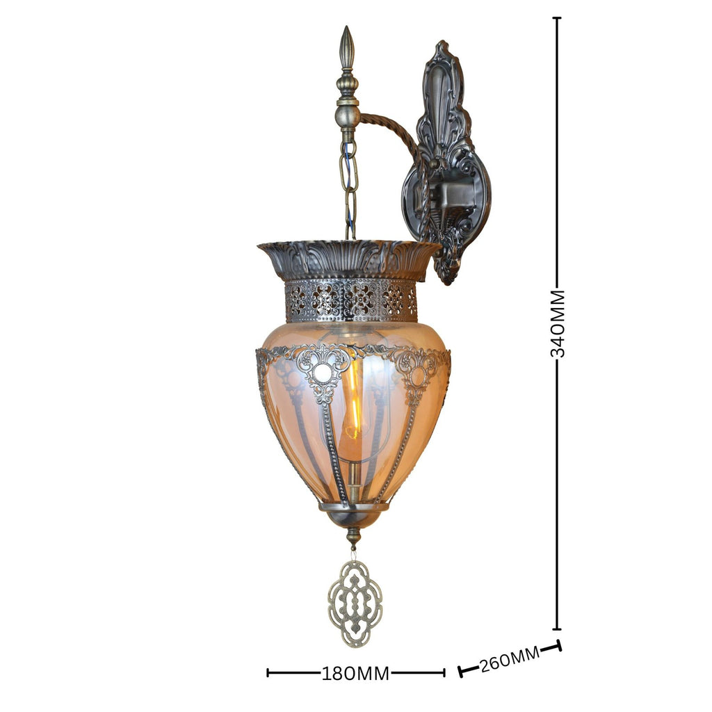 Sultan's Charm Antique Wall Lantern