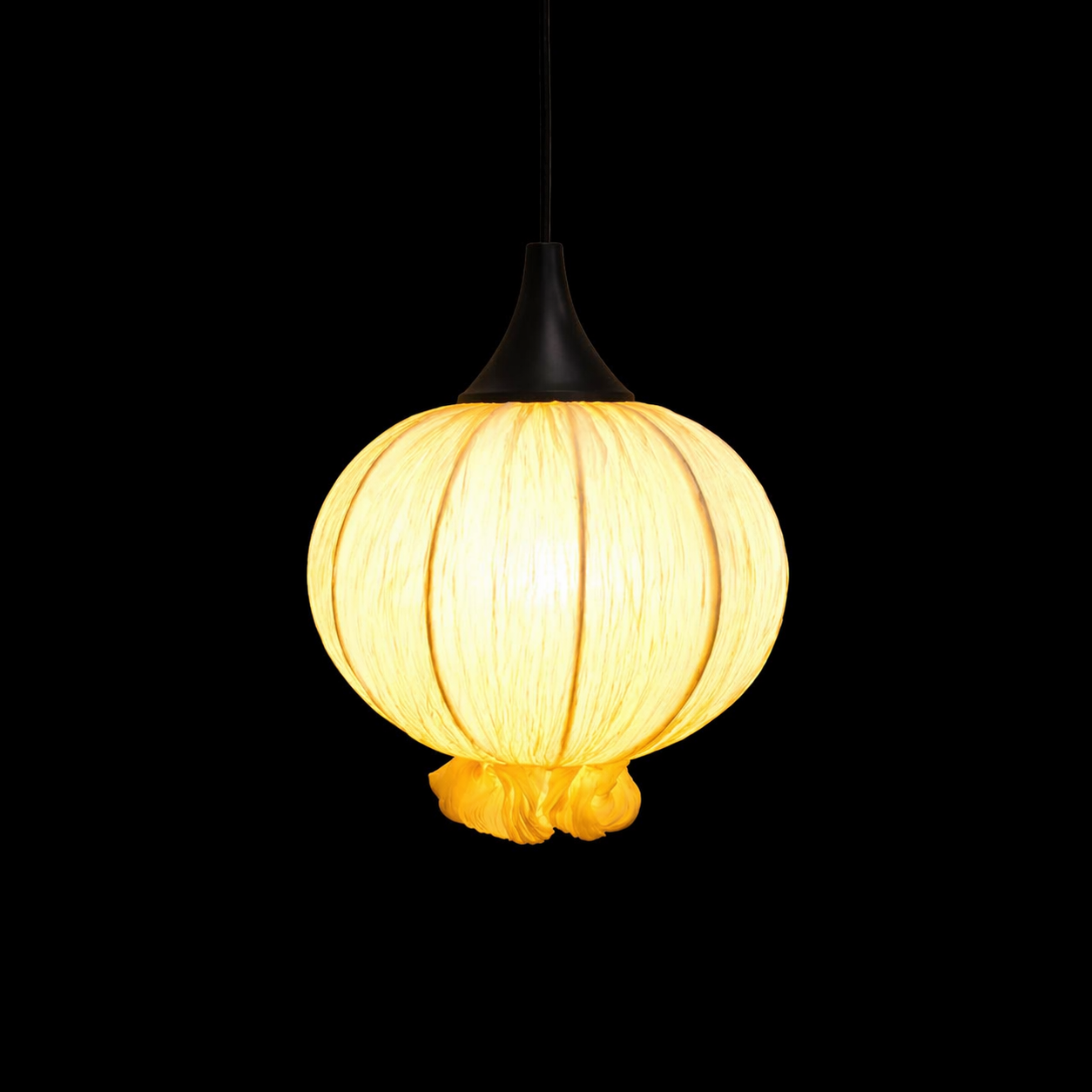 LunaWeave Warm Fabric Pendant Light