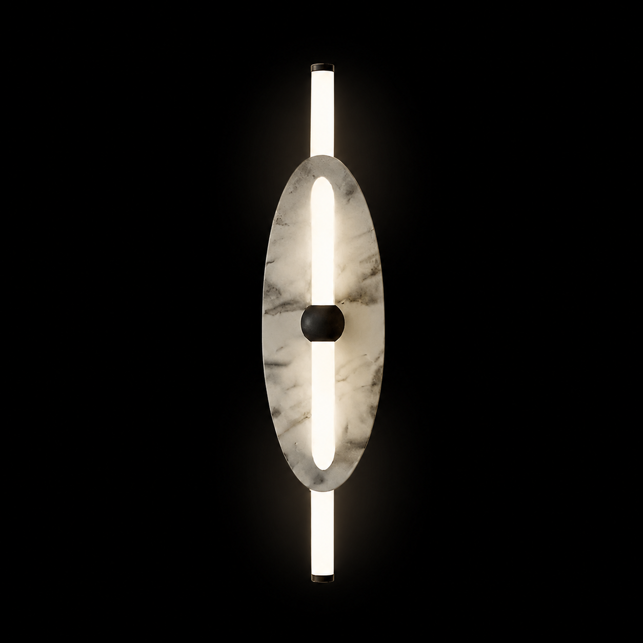 Transitional White Marble Modern Wall Sconce