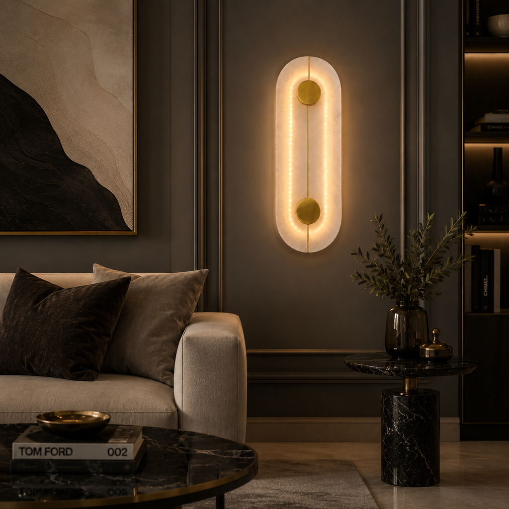 Zenith Glow Ambient Marble LED Wall Light