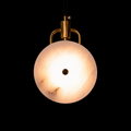 Solstice Marble Halo Pendant Light