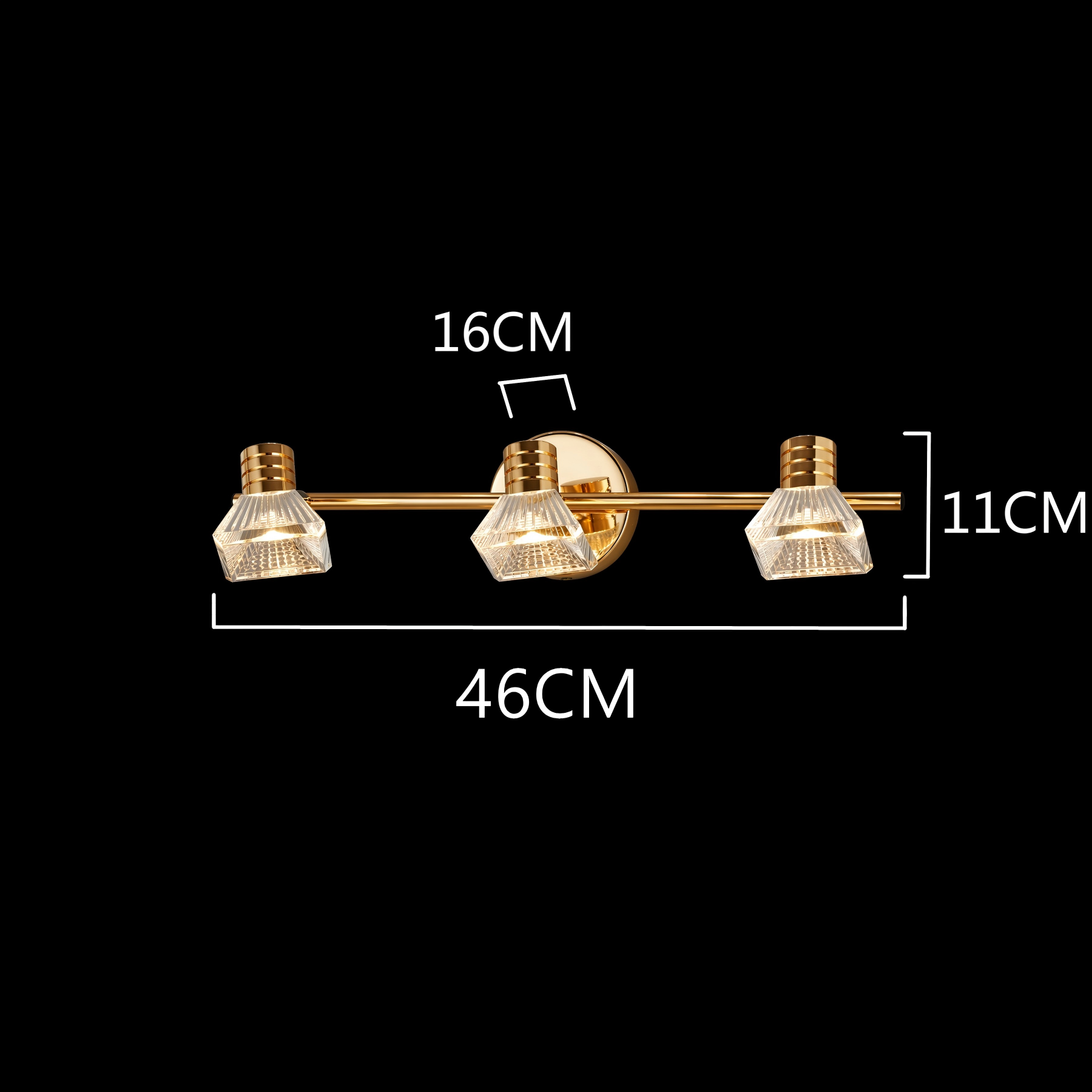 Orion Prism Triple Vanity Light