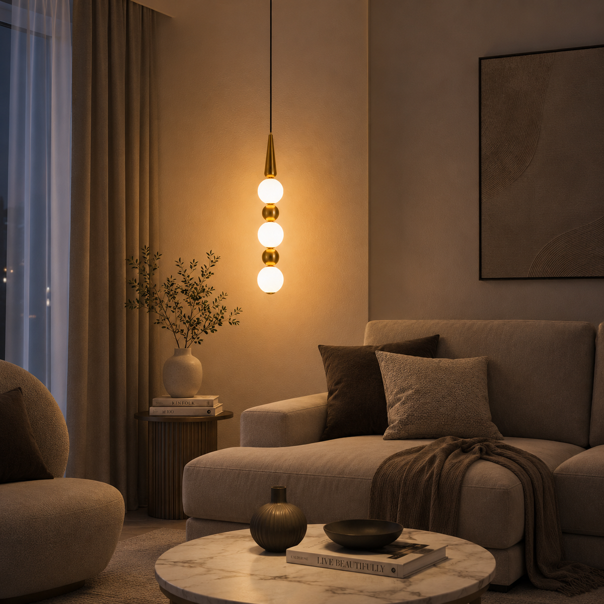 Auric Cascade Pendant Light – Modern Luxury with Timeless Elegance