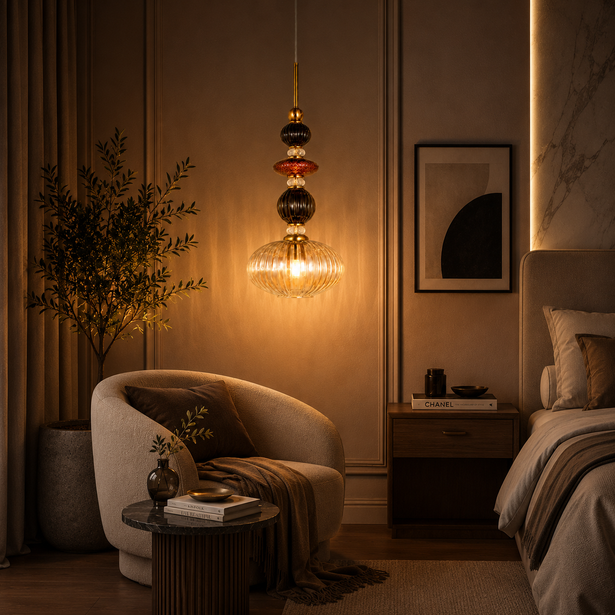 Royal Ember Pendant Light – Artistic Luxury with Timeless Elegance