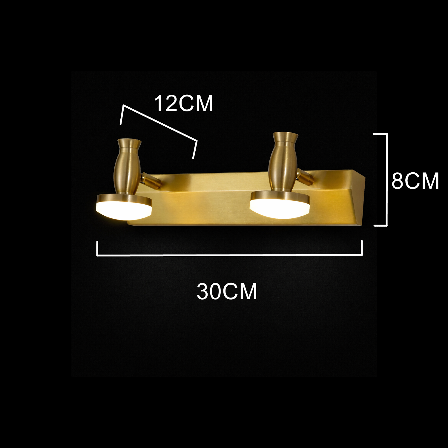 Luma Duo Gold LED Wall Light