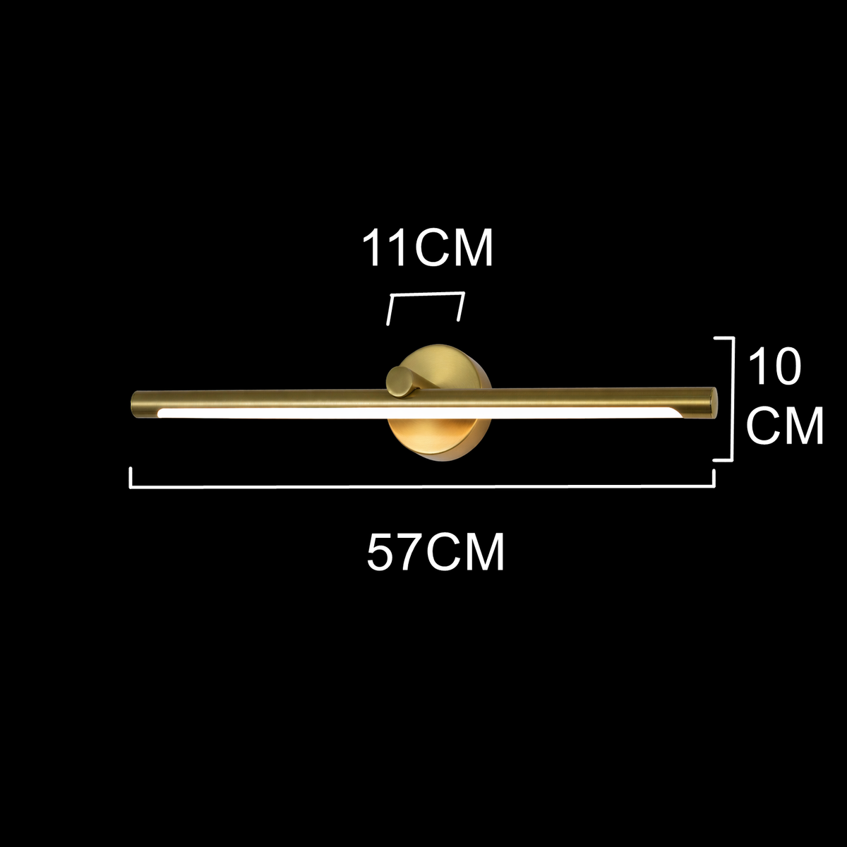 Liora Gold Linear Mirror Lamp
