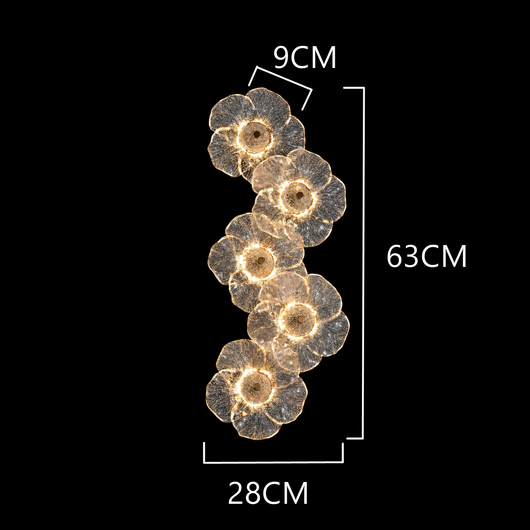 Celestia Bloom Cascade Wall Lamp