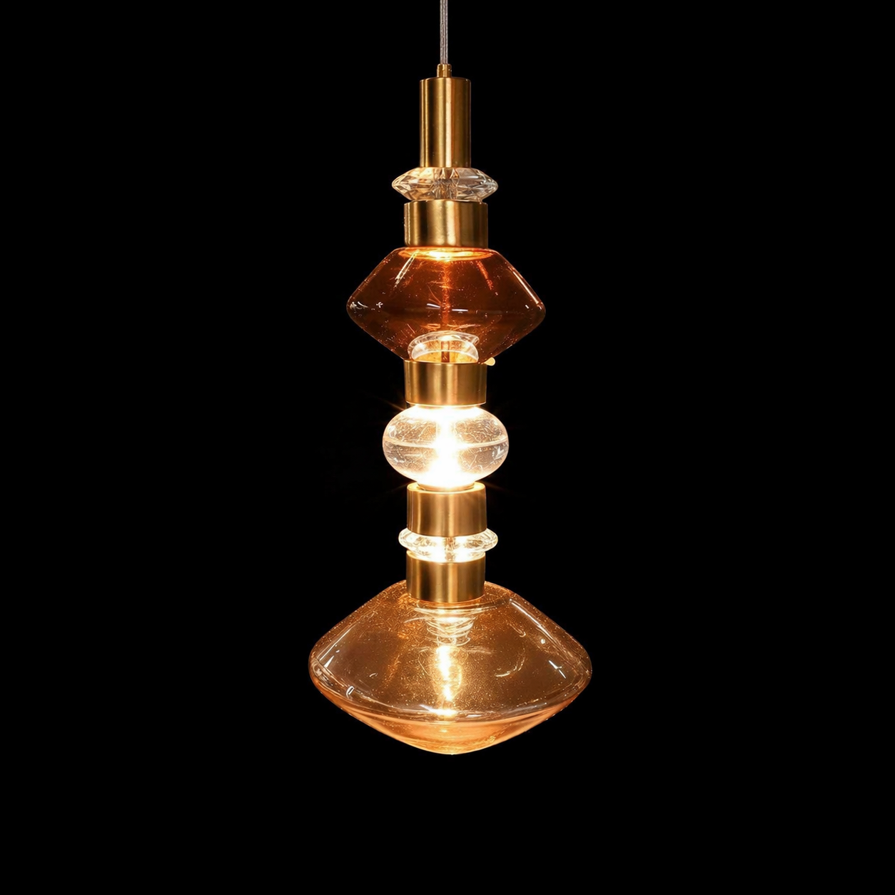 Elvarique Amber Prism Luxe Pendant