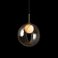 Halo Orb - Contemporary Amber Orb Pendant Light