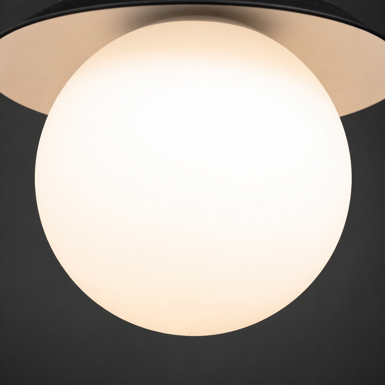 HaloOrbit Black and White Globe Pendant Light