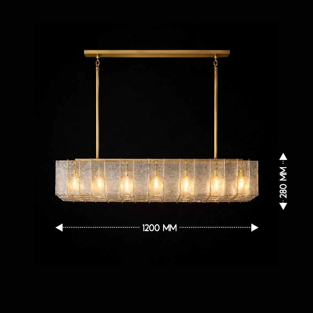 Vireon Linear Glass Chandelier