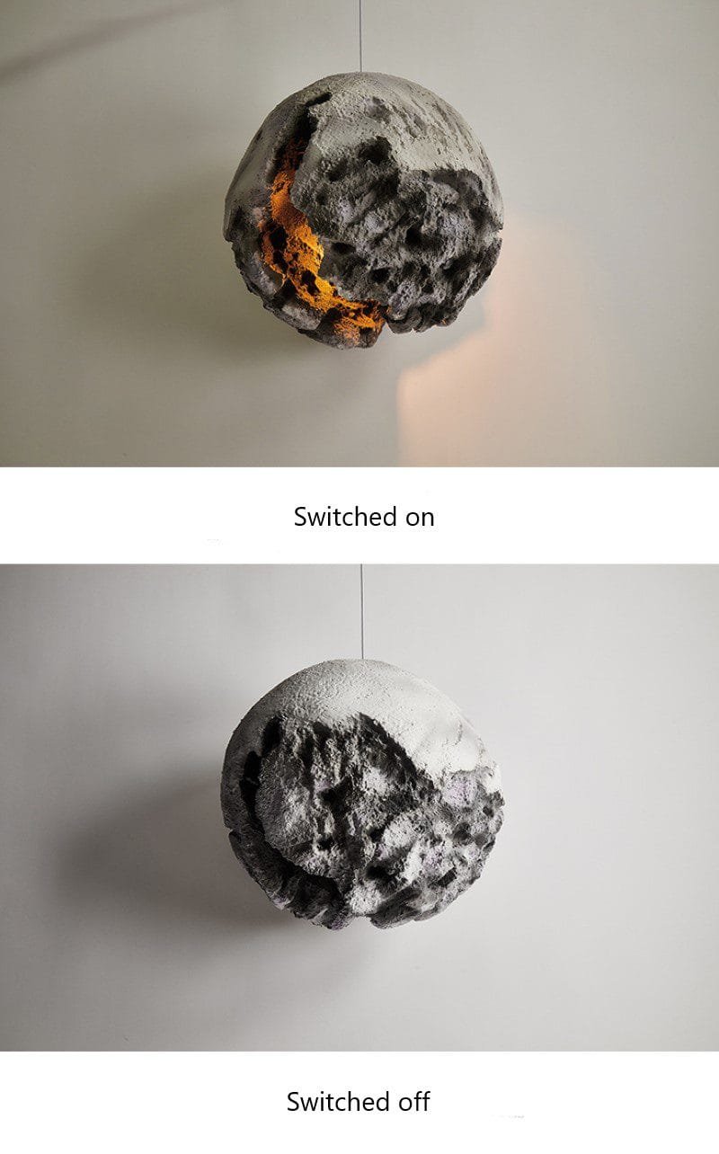 Molten Meteor Resin Pendant Light