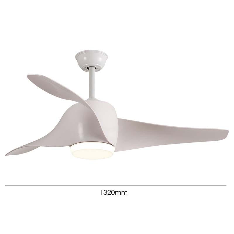 Woodpecker White Ceiling Fan | 50W BLDC Motor | 1320mm | Metal Body