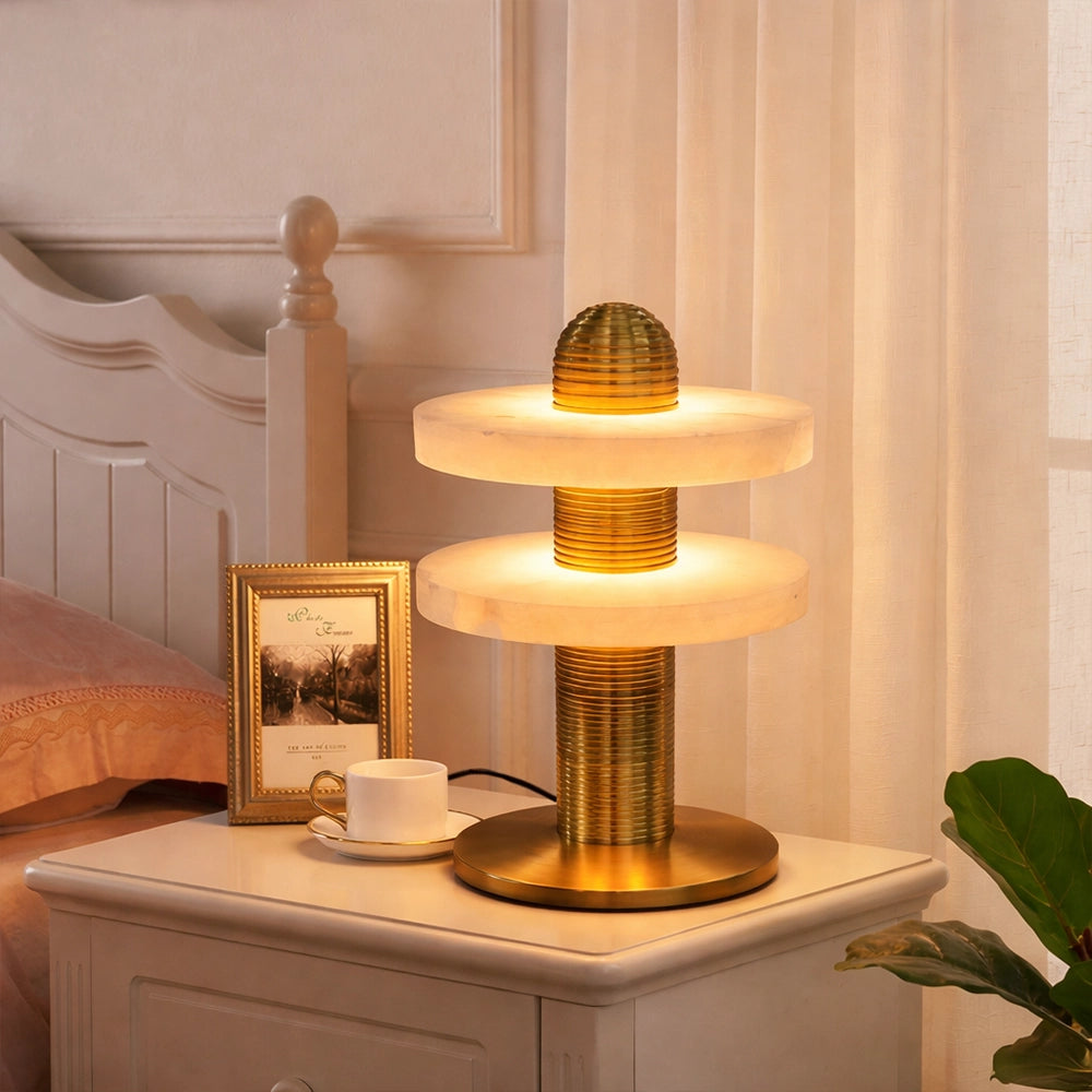 Aurelius Marble Halo Table Lamp – Light Art Studio | Crafting
