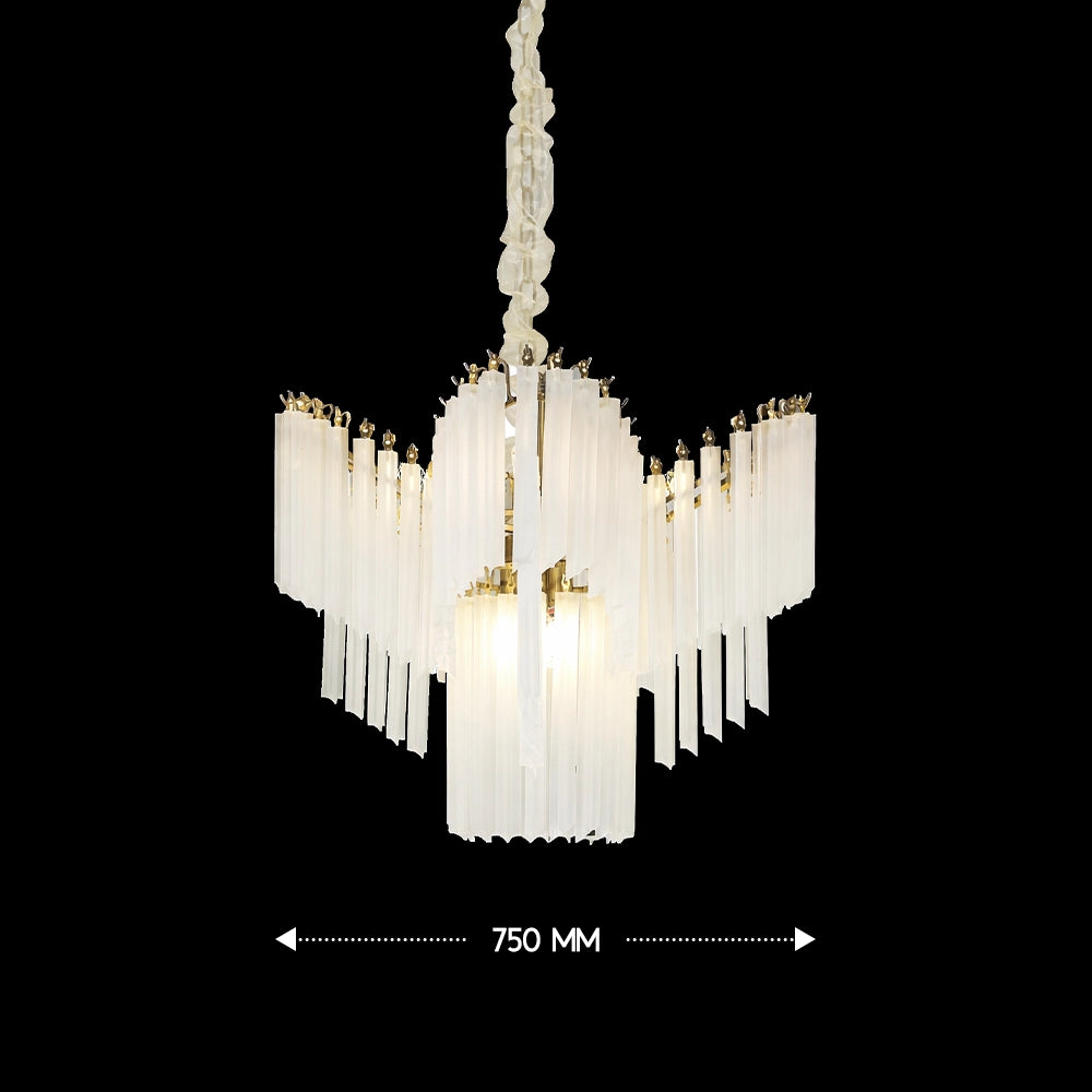 Astra Cascade Glass Chandelier