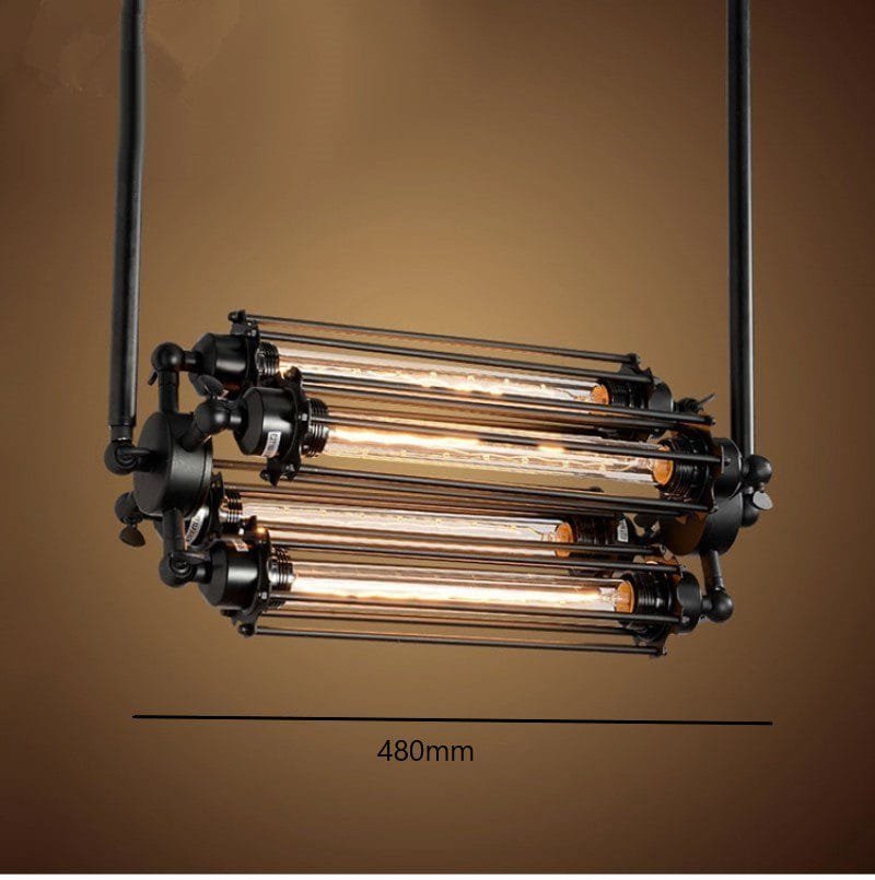 Rustic Refuge Parallel Iron Pendant Light