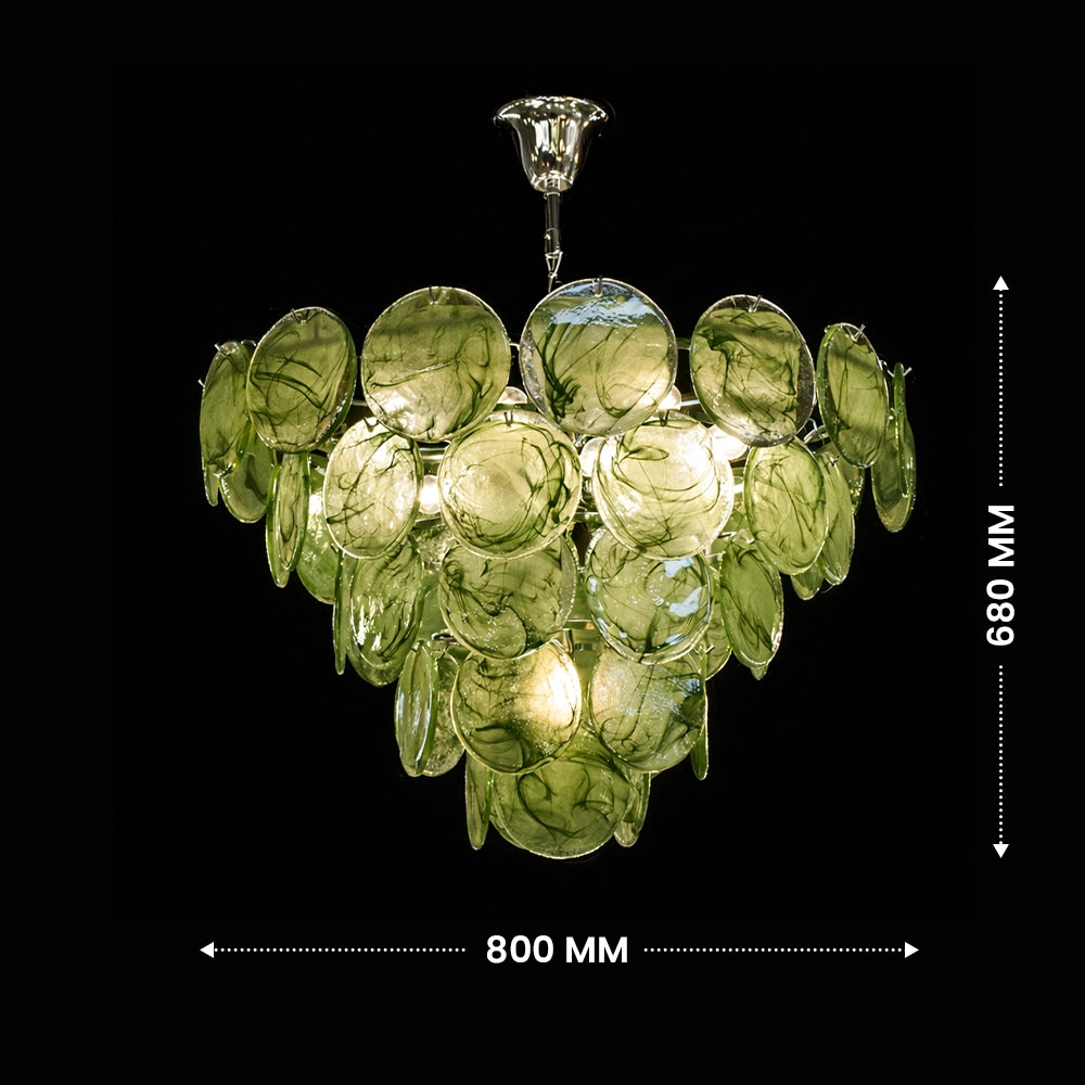 Verdant Halo Disc Chandelier