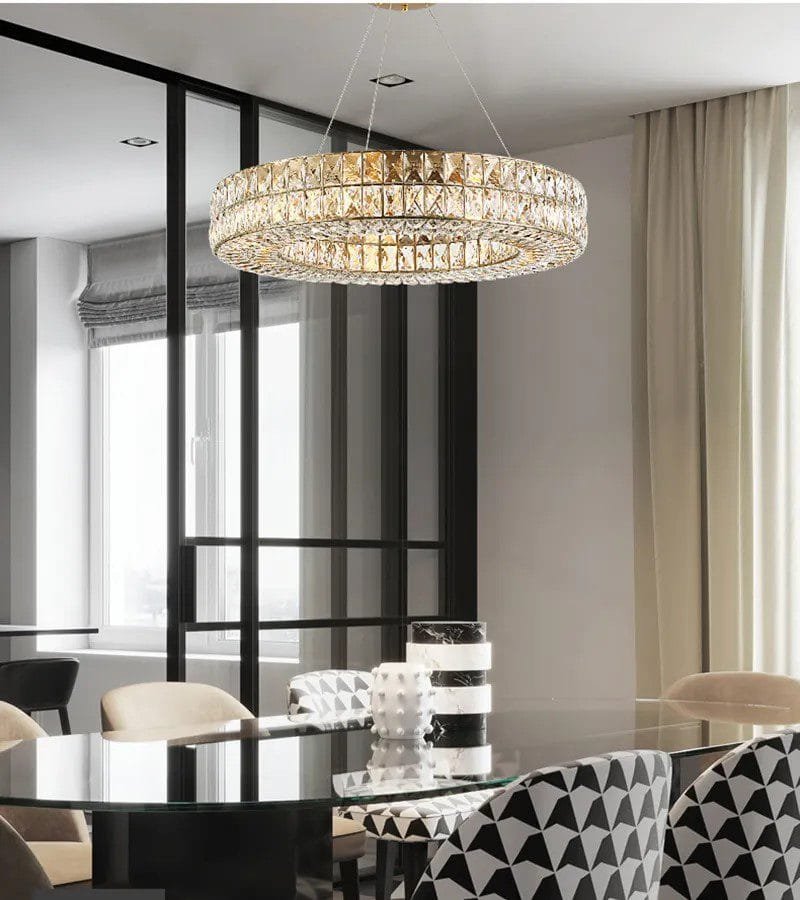 Jewel Drop (Round, 2 Sizes) Crystal Chandelier