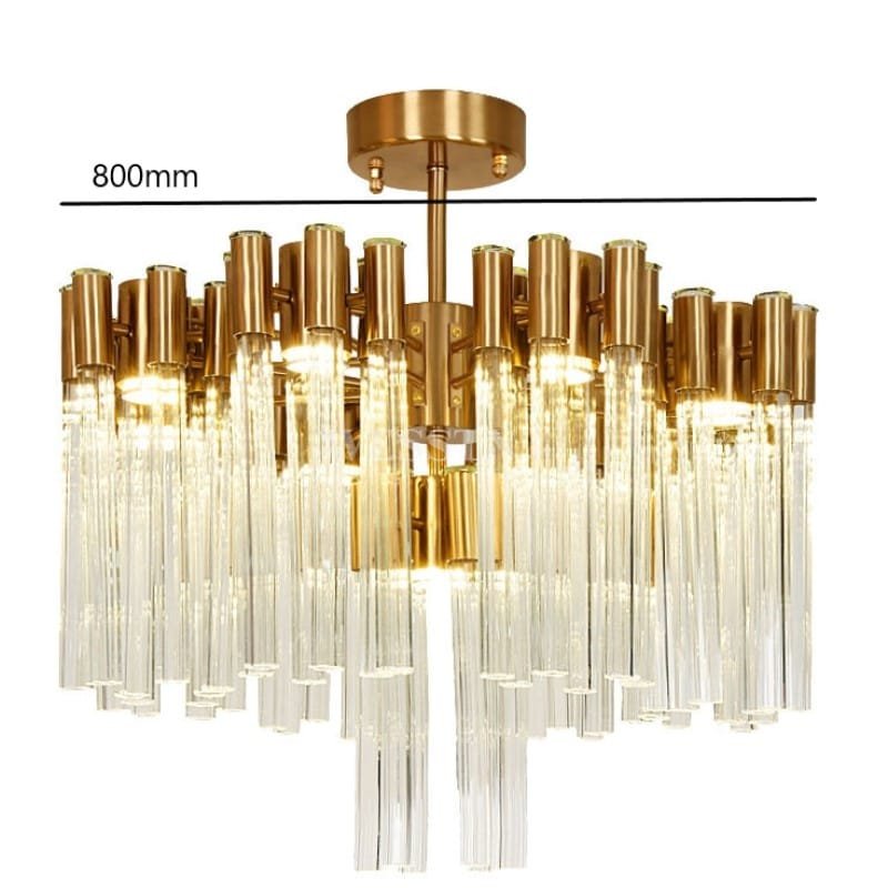 Elara Cascade(7 Heads) Glass Chandelier
