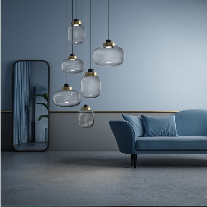 Gratai Oval LED (Glass) Pendant Lamp