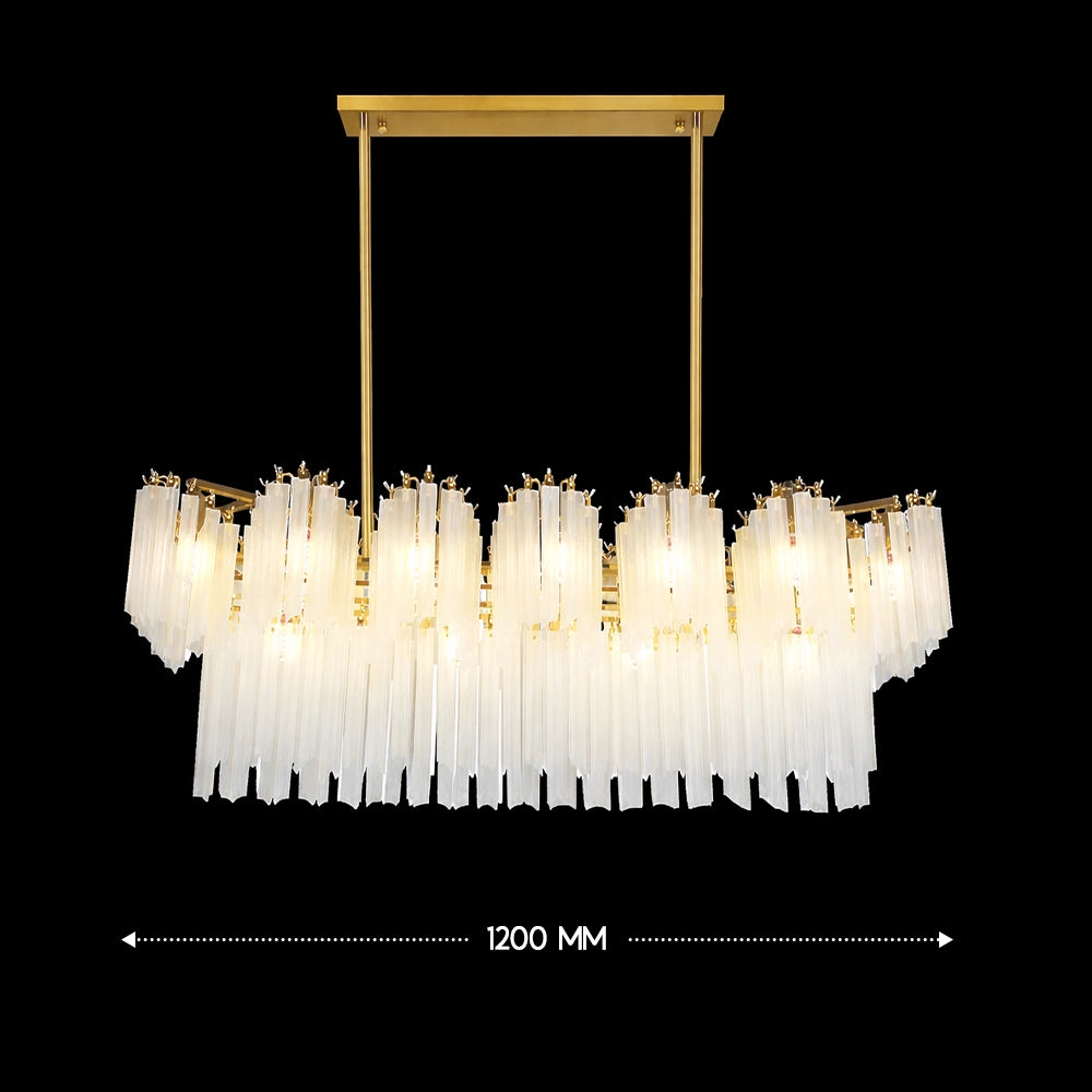 Lumira Linear Glass Chandelier