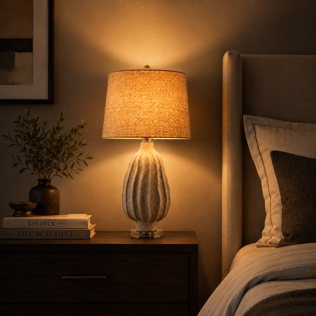 Dune Sculpt Ceramic Table Lamp