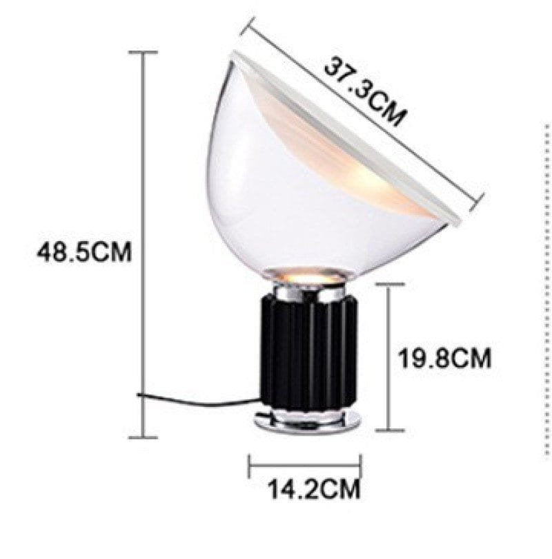 Focus your Vision Glass Table Lamp