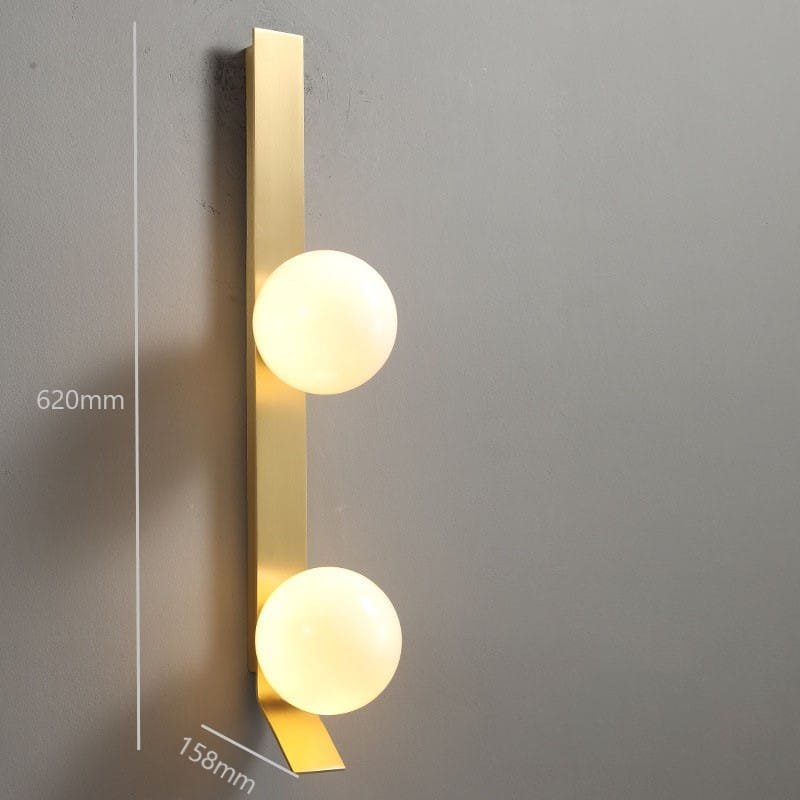 Golden Notes Double LED Wall Lamp
