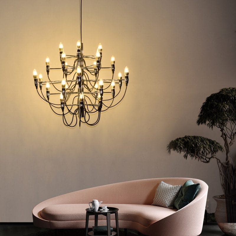 Bird of Paradise Black Chandelier