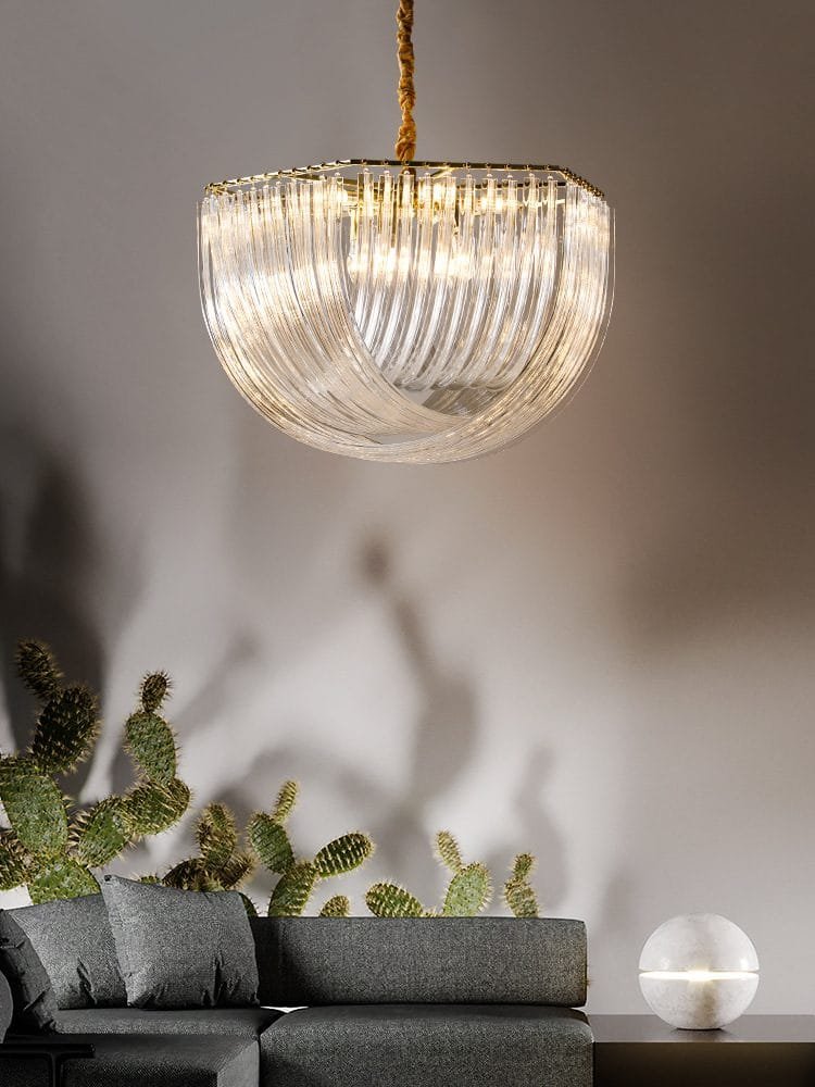 Fall from Heaven Glass Chandelier