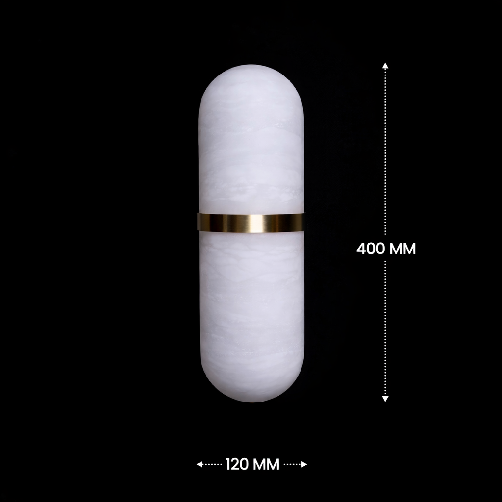 Auralis Capsule Marble Wall Sconce