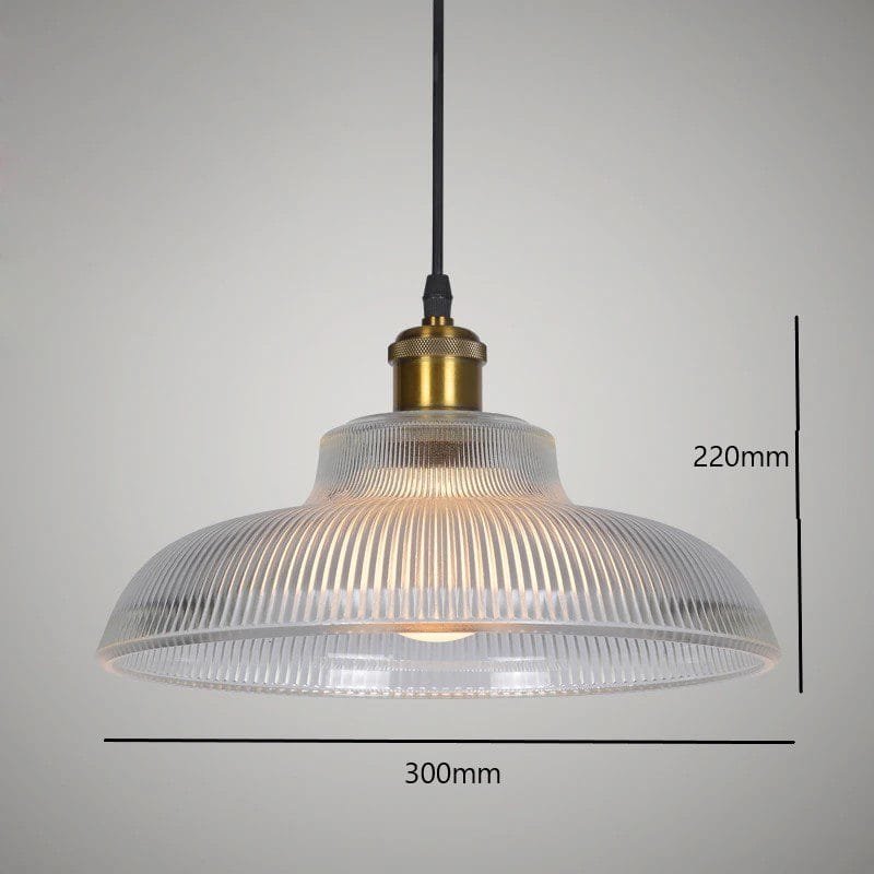 Crystal Strip Glass Pendant Light