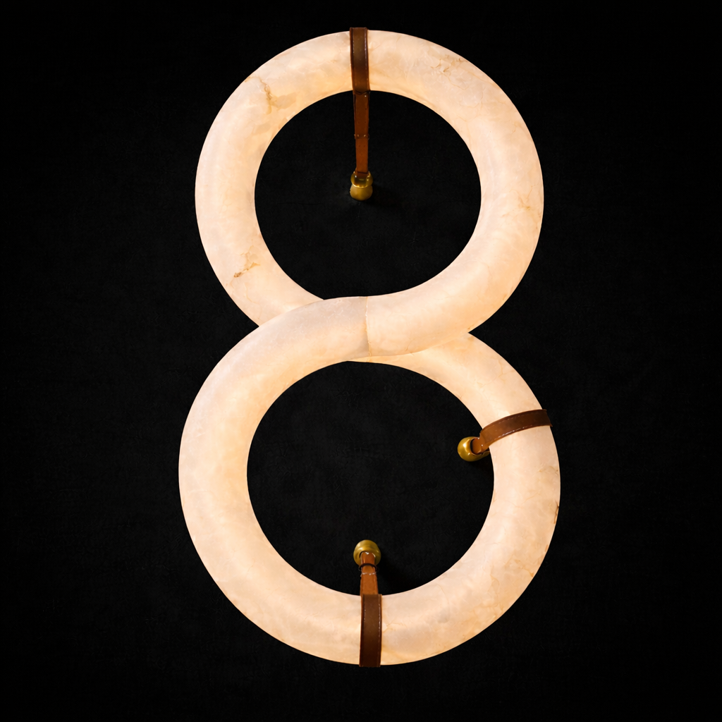 Eterna Loop Marble Ring Chandelier
