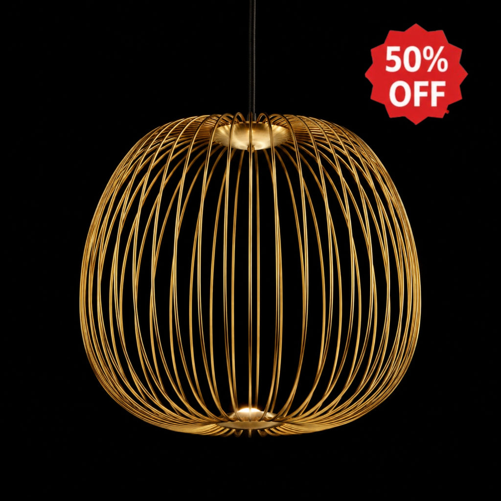 Golden Orbit Pendant Light