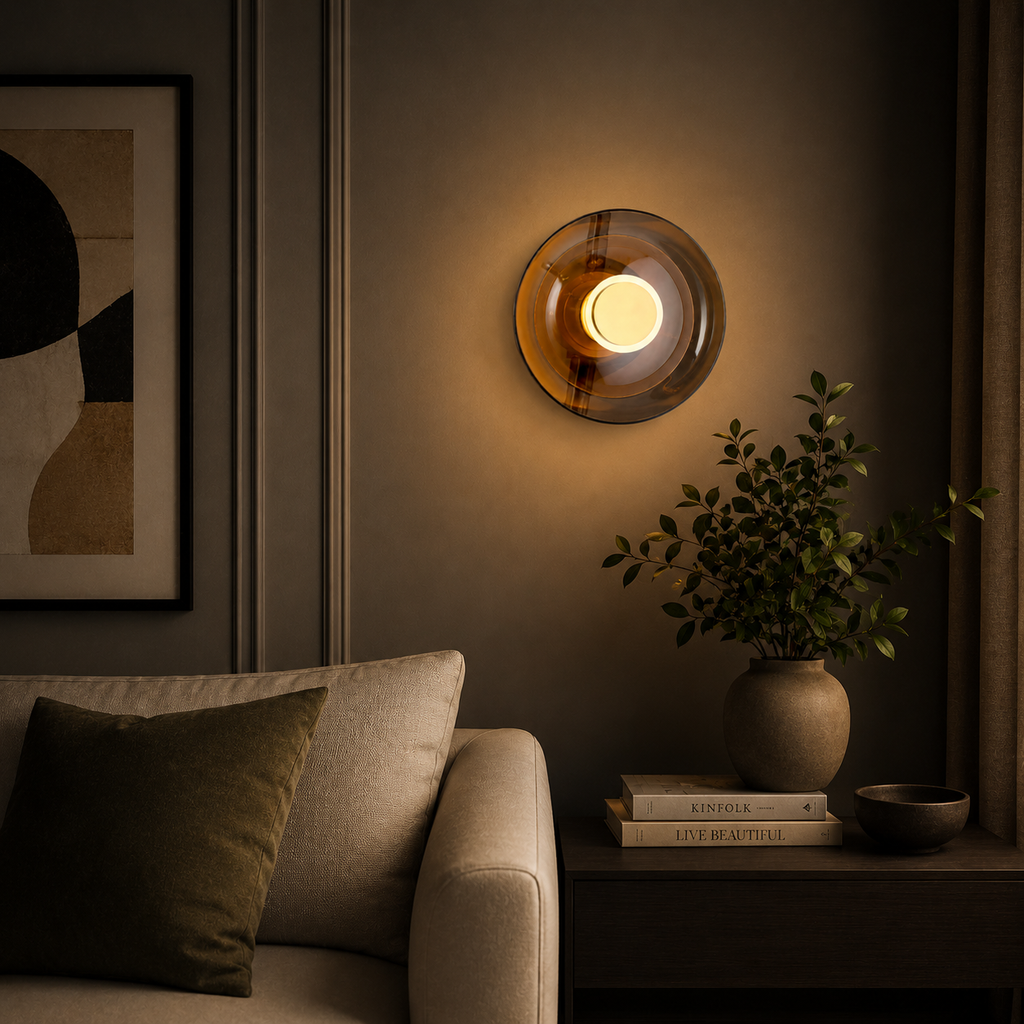 Halo Disc Modern Ambient Wall Sconce