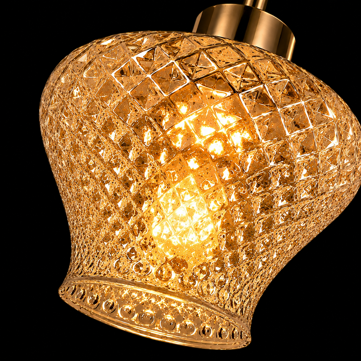 Lyra Glimmer Modern Golden Finish Wall Lamp