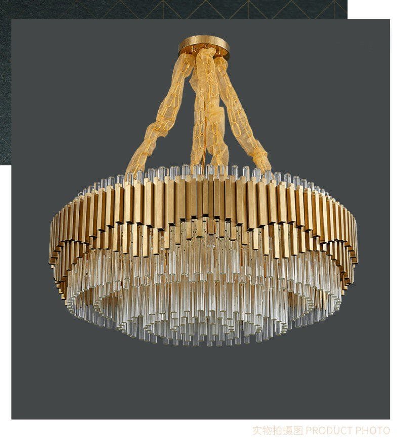 Atlantis Round Glass Chandelier