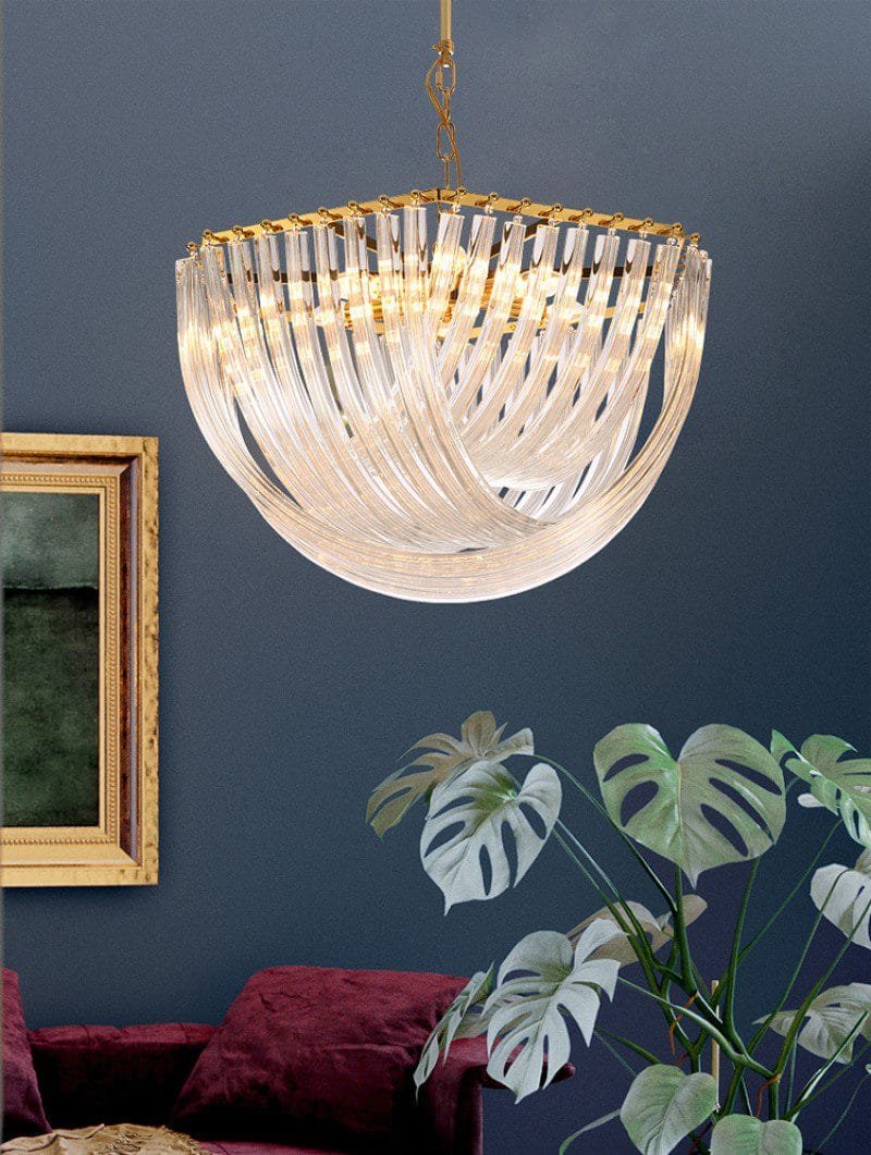 Fall from Heaven Glass Chandelier