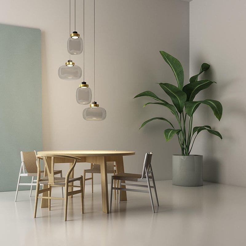 Gratai Oval LED (Glass) Pendant Lamp