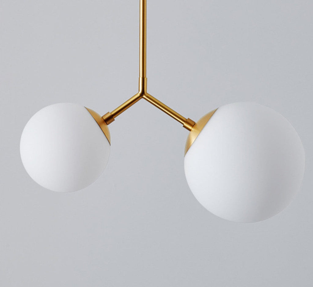 Opale Twins Glass Pendant Lamp