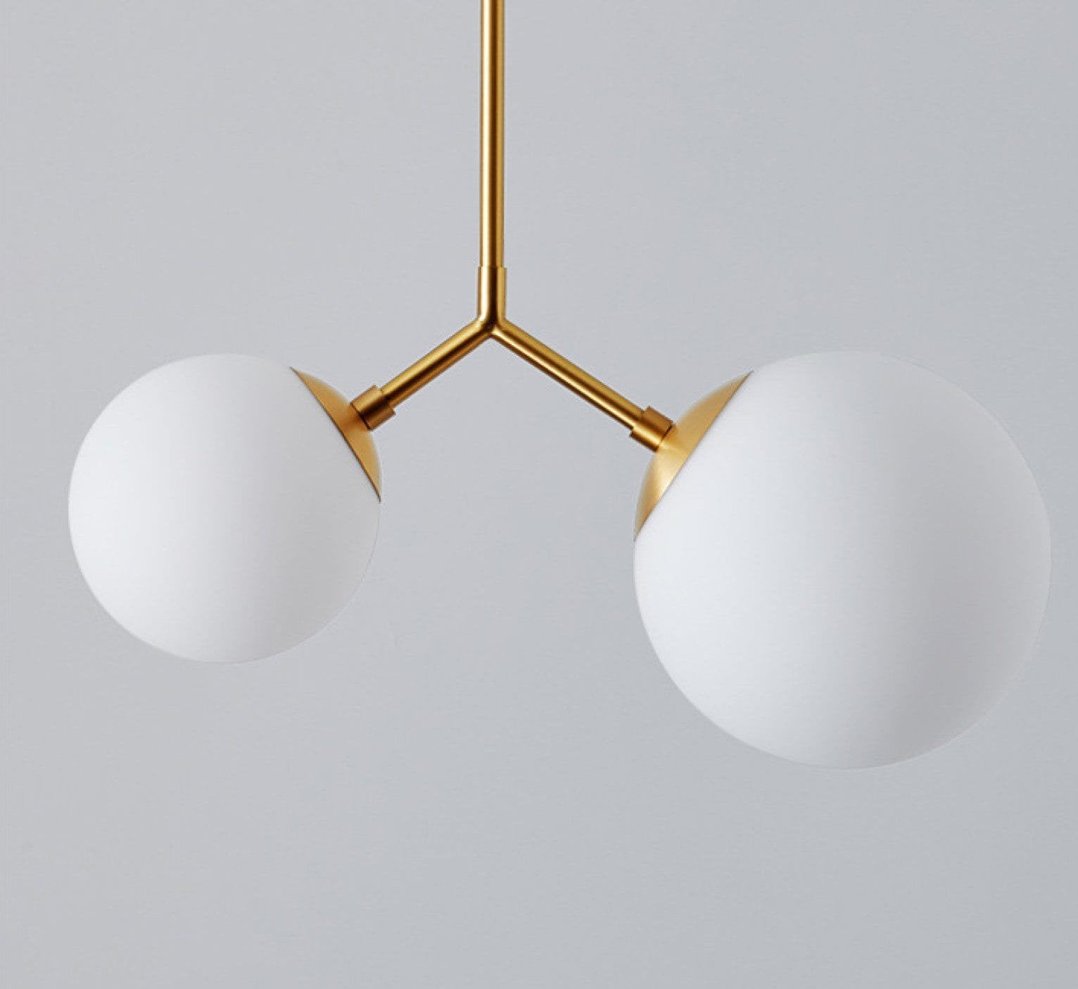 Opale Twins Glass Pendant Lamp